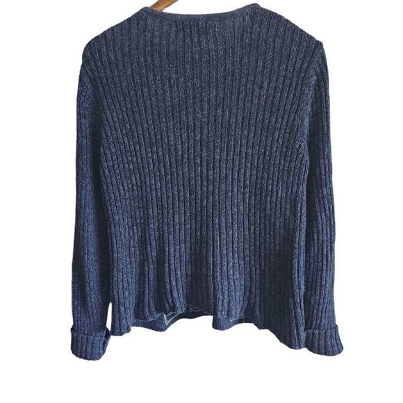 VTG Ugly Christmas Sweater Womens XL Cardigan Jacket Full Zip Santa Claus - Picture 2 of 4